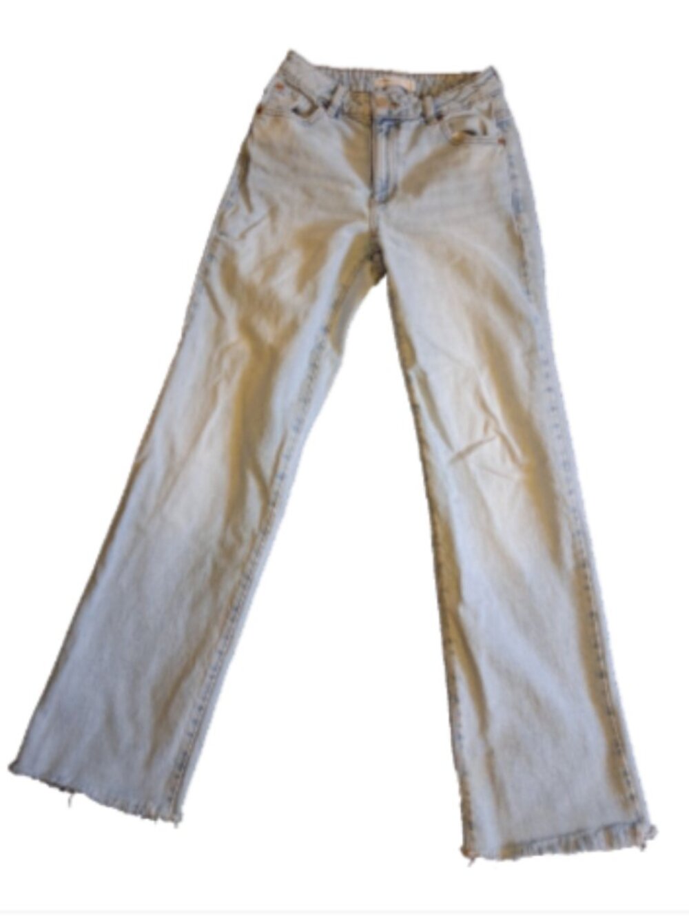 Garage Denim Jeans Junior Size 1/25 Wide Leg Baggy Hi-Rise Medium Wash Pants Y2K